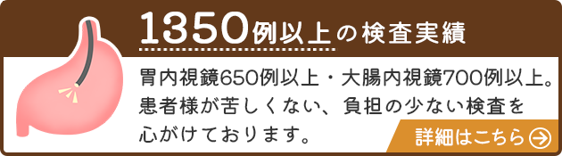 内視鏡の検査実績